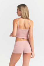 LACE CAMI AND SHORT SET - Imagen 3