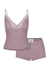 LACE CAMI AND SHORT SET - Imagen 3