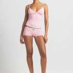 LACE CAMI AND BOY SHORT SET