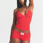 POINTELLE LACE CAMI AND BOY SHORT SET